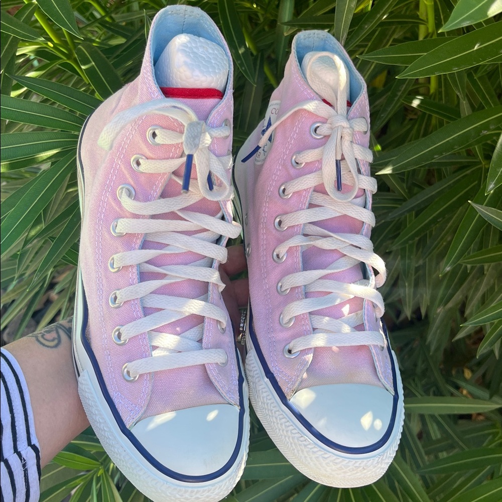 Pink Converse High-Top Sneakers